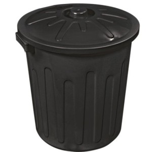 Lixeira  Com Tampa 30 Litros Preta