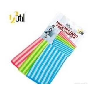 Panos Microfibras Para  Limpeza Conjunto  3 Peças 123 Clean