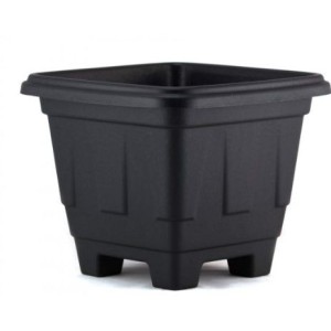 Vaso  Quadrado N° 30 Preto