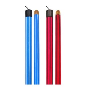 Cabo de Pá de Lixo  60 Cm Listrado Rosca Madeira Unidade