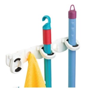 Suporte Para Vassoura  3 Lugares Eko