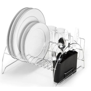 Escorredor Fan Cromado  com Porta Copos