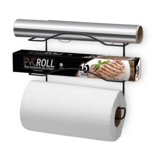 Cook Home Organizador  Para   Três  Rolos   Black