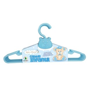Cabide  Infantil Azul  B&M Com 5 Unidades