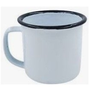 Caneca Esmaltada Branco 150 Ml