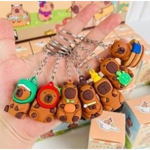 Chaveiro De Plastico Animal Cabybara  Unidade
