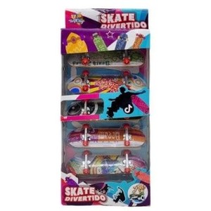Mini Skate de Plastico Pvc Com 5 Unidades