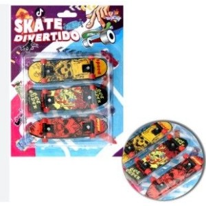 Mini Skate de Plasticos Pvc Com 3 Unidades