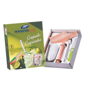 Conjunto Caipirinha Com Colher e Faca e Tabua