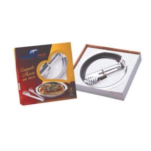 Conjunto Para Massa Inox Com 2 Peças