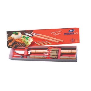  Conjunto  Aperitivo 6 Peças 1 Faca,1 Garfo E 4 Garfinhos