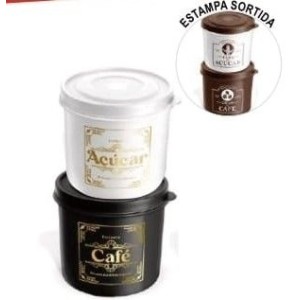Kit Café  e  Açuçar  ( 1 Pote  Café 1 Litro 1 Pote  Açucar  1 Litro)