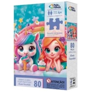 Quebra Cabeças  96  Peças  Reino Encantado Unica