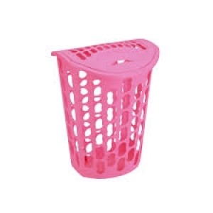 Cesto Telado Para Roupa Rosa