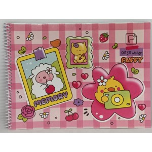Caderno De Desenho Fluffy  30 Folhas