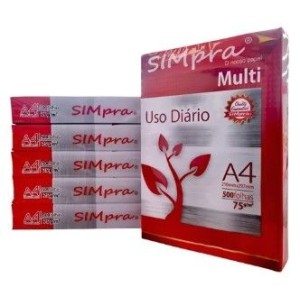 Papel Sulfite A4 Pacote com  500 Folhas