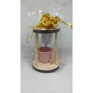 Suporte  De Madeira  Com Coador  - Xícara 85 ML - Sortidas