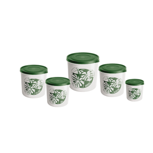 Jogo  Mantimento Decorado Costela de Adão 5 Peças 