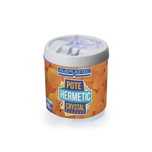 Pote Hermetic Crystal Redondo  Pequeno