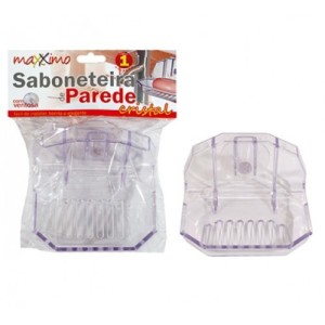 Saboneteira com Ventosa Cristal