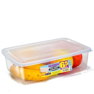 Caixa Retangular 6,6 Litros Transparente