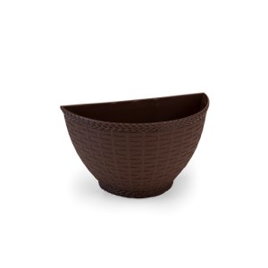 Vasinho de Parede Rattan Coffee