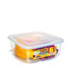 Caixa Quadrada 6 litros Transparente