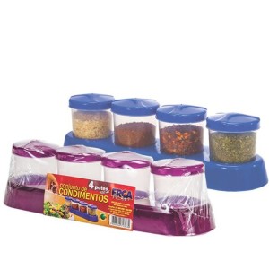 Conjunto de Condimentos 4 Peças