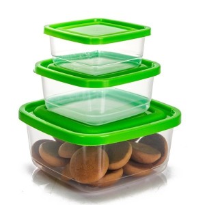 Pote PMG Quadrado Transparente Linha Prime 270ML/550ML/1300ML