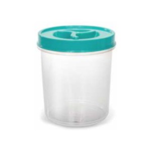 Pote Mantimento Redondo 6 Litros Transparente com Tampa de Rosca Avulso