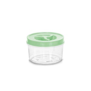 Pote Redondo Baixo Pequeno Transparente com Tampa de Rosca