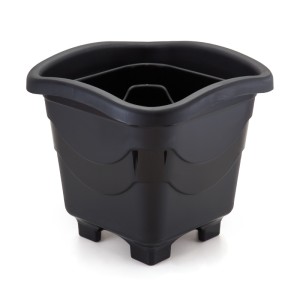Vaso Quadrado Extra Grande Preto