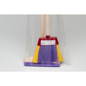 Kit Limpinho Vassoura Nylon com Rodinho