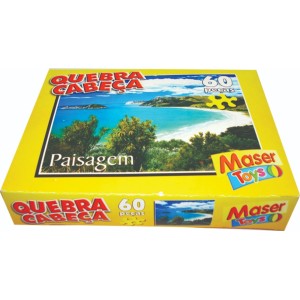 Jogo Quebra Cabeça Paisagem  60 Peças