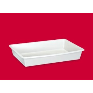 Caixa Plástica Retangular Branca 440 x 300 Grande