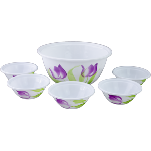 Kit Sobremesa 6 Peças Decorado a Mão