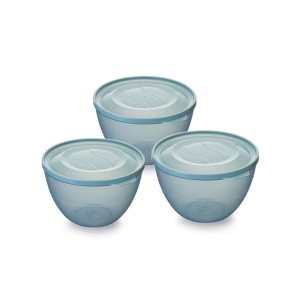 Conjunto  Com 3 Bowls Com  Tampa Hermetica