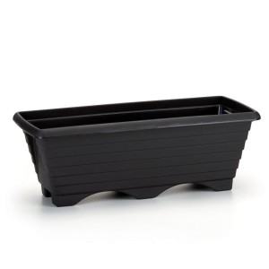 Floreira  Retangular Preta