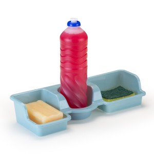 Porta Detergente Com 3 Divisões