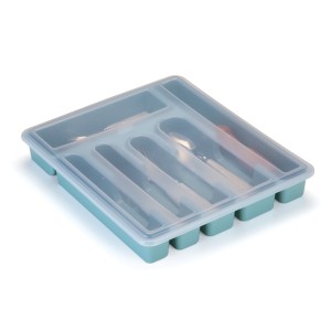 Porta Talher Com 6 Divisões Com Tampa