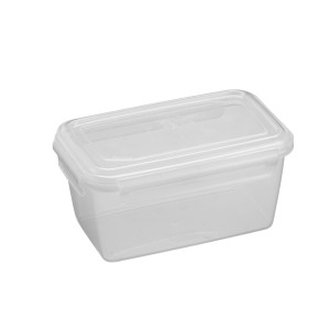 Pote Com 4 Travas  Laterais 1 Litros Alto Transparente