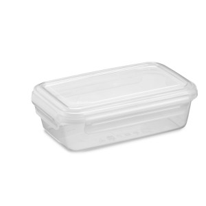 Pote Com Travas Laterais  600 Ml Baixo Transparente