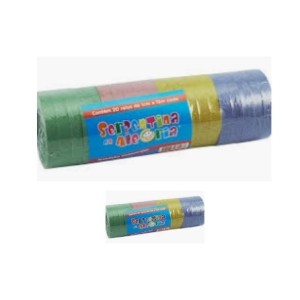 Serpentina Papel Pacote com 20 Rolos
