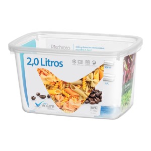Pote Retangular Volare 2,0 Litros