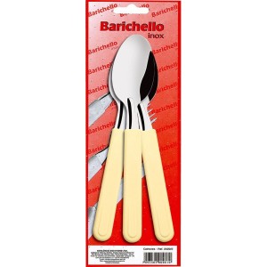 Colher Com 3 Bege Cartela