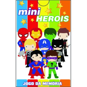 Jogo Da  Memória  Mini  Herois