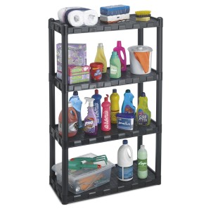 Estante Modular Preta 1,30 Metros