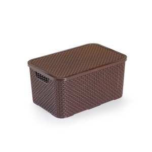 Mini Caixa Rattan 7 Litros Marron