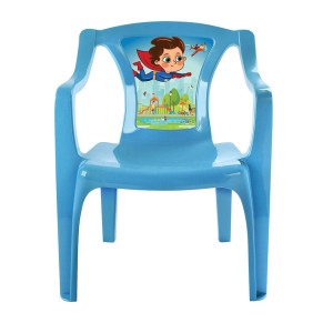 Mini Poltrona Azul Com Label