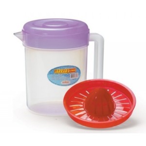 Jarra Plastica Com Tampa e Espremedor